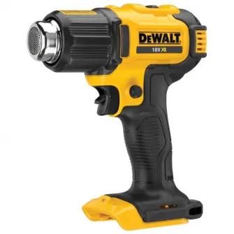 Suflanta cu aer cald pe acumulator DeWALT DCE530N, 18V XR, temperatura de lucru 290/530°C, 2 trepte incalzire, iluminare LED, sistem automat de oprire, aplicatii multiple, accesorii incluse, nu include incarcator/acumulator