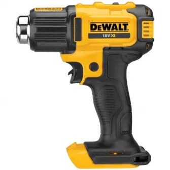 Suflanta cu aer cald pe acumulator DeWALT DCE530N, 18V XR, temperatura de lucru 290/530°C, 2 trepte incalzire, iluminare LED, sistem automat de oprire, aplicatii multiple, accesorii incluse, nu include incarcator/acumulator