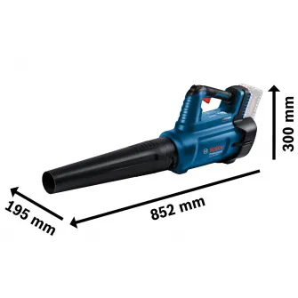 Suflanta pe acumulator Bosch Professional GBL 18V-750, 18 V, debit aer 780 m³/h, duza, fara acumulator/incarcator