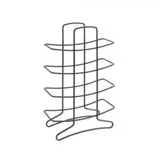 Suport 12 sticle vin Metaltex Lava, metal tratat, 27 x 11 x 46 cm