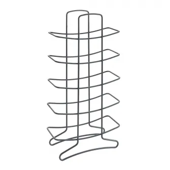 Suport 15 sticle vin Metaltex Lava, metal tratat, 27 x 11 x 56 cm