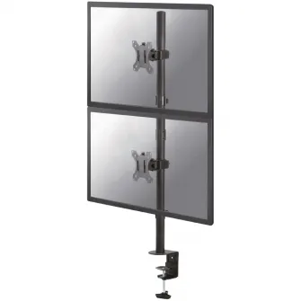 Suport 2 monitoare pentru birou, clema, Neomounts by Newstar, 10-32, negru