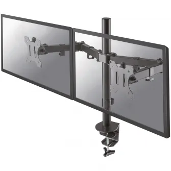 Suport 2 monitoare pentru birou, clema, Neomounts by Newstar, 10-32, negru