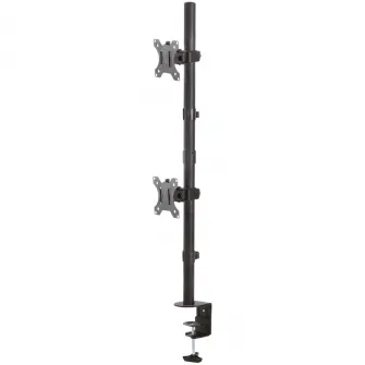 Suport 2 monitoare pentru birou, clema, Neomounts by Newstar, 10-32, negru