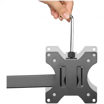 Suport 2 monitoare pentru birou, clema, Neomounts by Newstar, 10-32, negru