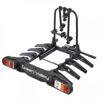 Suport 4 biciclete Green Valley DISCOVERY cu prindere pe carligul de remorcare