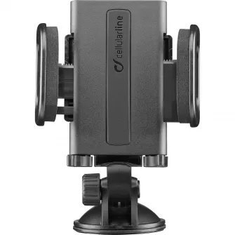 Suport auto Cellularline BIGCRABDUALFIX S-Grip Ventuza, Negru