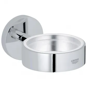 Suport de perete Grohe Essentials, fixare ascunsa, Crom