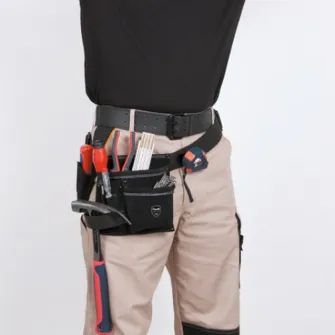 Suport de scule universal KWB Work Wear Professional, piele despicata, cu centura de nailon, 195x240mm