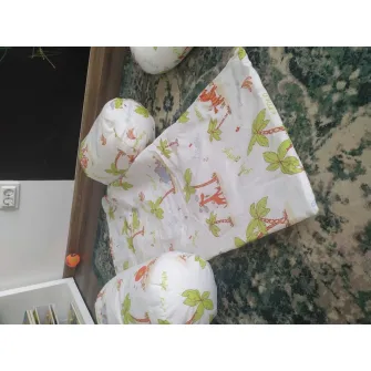 Suport de siguranta SomnArt cu paturica impermeabila pentru bebelusi, Honey