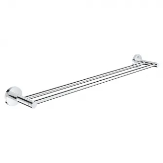 Suport dublu prosop Grohe Essentials, fixare perete ascunsa, 600 mm, Crom