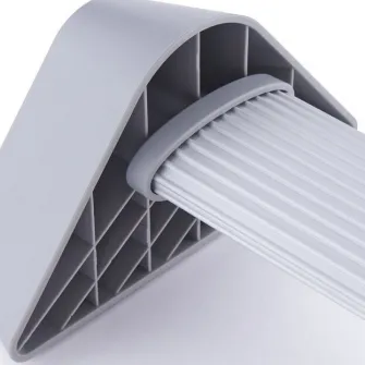 Suport ergonomic pentru picioare, Kensington, cu bara pivotanta, gri