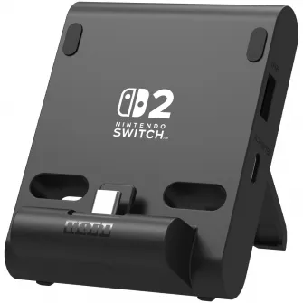 Suport Hori Dual USB PlayStand, Negru pentru Nintendo Switch 2