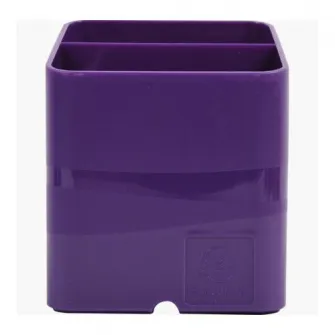 Suport instrumente de scris Exacompta PEN-CUBE Iderama, 2 compartimente, Plastic, 74x74x93 mm, Mov