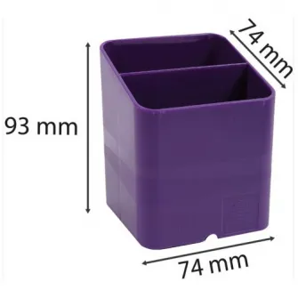 Suport instrumente de scris Exacompta PEN-CUBE Iderama, 2 compartimente, Plastic, 74x74x93 mm, Mov