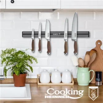 Suport magnetic pentru cutite Cooking by Heinner Chef Line, 49x3.7x1.7 cm, plastic