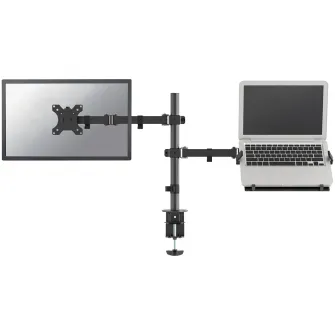 Suport monitor + laptop pentru birou Neomounts by Newstar, 10-32, negru