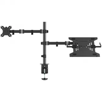 Suport monitor + laptop pentru birou Neomounts by Newstar, 10-32, negru