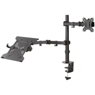 Suport monitor + laptop pentru birou Neomounts by Newstar, 10-32, negru