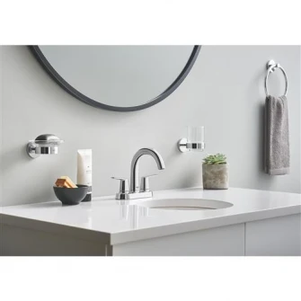 Подстаканник для ванны Grohe Essentials, скрытое настенное крепление, чашка в комплекте, хром