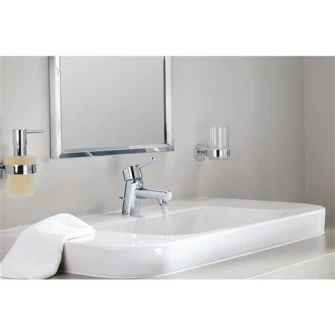 Подстаканник для ванны Grohe Essentials, скрытое настенное крепление, чашка в комплекте, хром