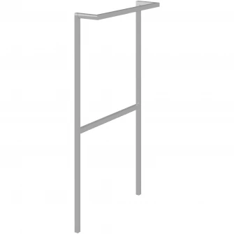 Suport pentru prosop din metal cromat pentru masca Kring Oikos, 10x75x35 cm
