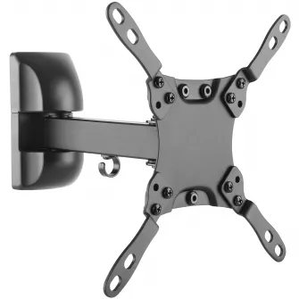 Suport TV de perete A+ SPB221, reglabil, 13"-43", Negru
