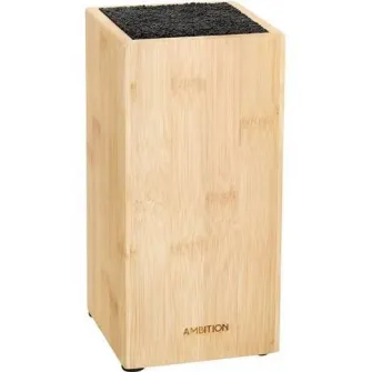 Suport universal de cutite Ambition Lord, bambus, 10.5 x 10.5 x 22 cm