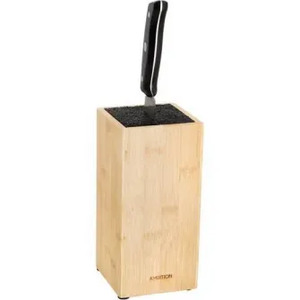 Suport universal de cutite Ambition Lord, bambus, 10.5 x 10.5 x 22 cm