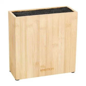 Suport universal de cutite Ambition Lord, bambus, 22 x 8 x 22 cm