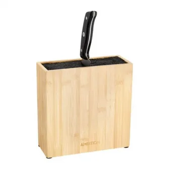 Suport universal de cutite Ambition Lord, bambus, 22 x 8 x 22 cm