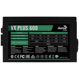 Sursa Aerocool VX Plus 600, 600W, 80 Plus