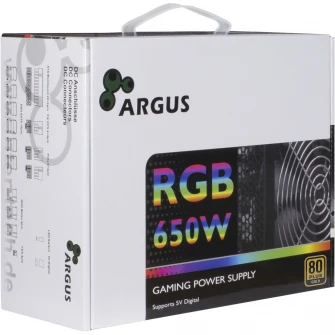 Sursa Inter-Tech Argus RGB-650 II, 80 PLUS® Gold, 650W, Semi Modular