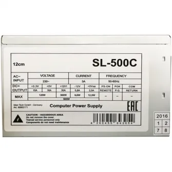 Sursa Inter-Tech SL-500C, 500W