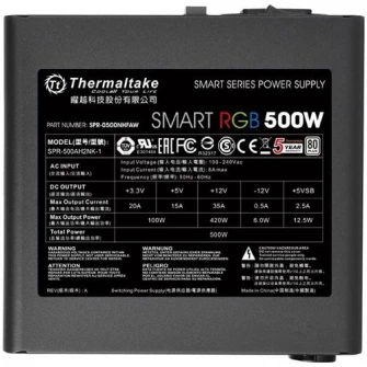 Sursa Thermaltake Smart RGB, 80+, 500W