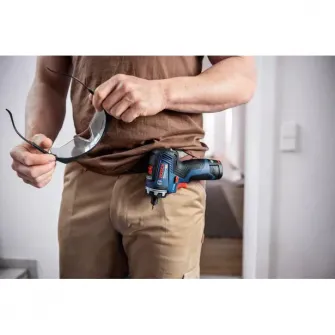 Surubelnita pe acumulator Bosch Professional GSR12V-35HX, 12 V, 20/35 Nm, 1750 RPM, 1 clema prindere centura, 1 su port biti, 1/2 insertie L-Boxx accesorii, 1/2 insertie scula electrica si incarcator, 2 acumulatori, incarcator rapid, cutie L-Boxx