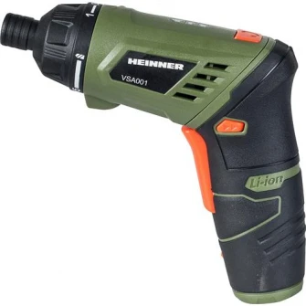 Surubelnita pe acumulator Heinner Li-Ion VSA001, 3.6V, 1.3 Ah, 210 RPM + accesorii