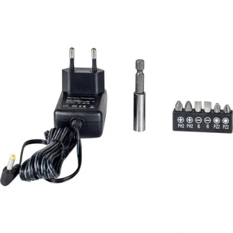 Surubelnita pe acumulator Heinner Li-Ion VSA001, 3.6V, 1.3 Ah, 210 RPM + accesorii