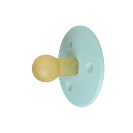 Suzete rotunde din latex pentru bebelusi Mininor cool mint, 6 luni, menta
