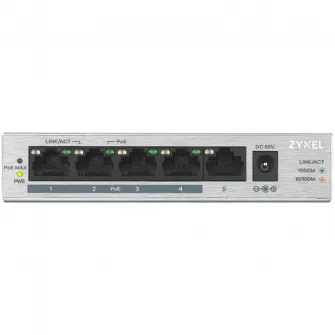 Switch ZyXEL GS1005-HP 5-Port Gigabit PoE