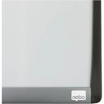 Tabla NOBO, 58x43 cm, magnetica, include marker si magneti, alb, rama arcuita gri-negru
