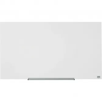 Tabla NOBO Diamond Widescreen 45", sticla, 100x56 cm, magnetica, include marker, tavita si magneti, alb