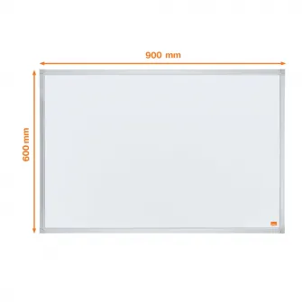 Tabla NOBO Essentials, otel lacuit, 90x60 cm, magnetica, include tavita, alb