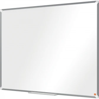 Tabla NOBO Premium Plus, otel lacuit, 120x90 cm, magnetica, include marker si tavita, alb