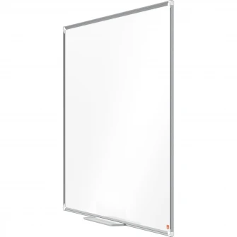Tabla NOBO Premium Plus, otel lacuit, 120x90 cm, magnetica, include marker si tavita, alb