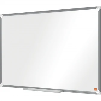 Tabla NOBO Premium Plus, otel lacuit, 90x60 cm, magnetica, include marker si tavita, alb
