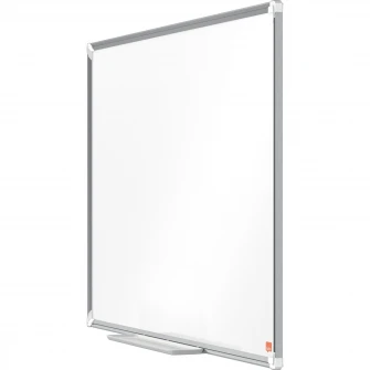 Tabla NOBO Premium Plus, otel lacuit, 90x60 cm, magnetica, include marker si tavita, alb