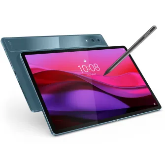 Tableta Lenovo Yoga Tab Plus, Octa-Core, 12.7'' 3K, 144Hz, 16GB LPDDR5x RAM, 256GB, Wi-Fi®, Tidal Teal