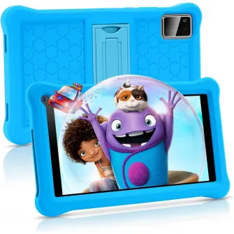 Tableta pentru copii de 7 inch, Sannuo, Android 11, 3-12 ani, 3GB RAM, 32GB ROM (extensibila la 128 GB), Software pentru copii preinstalat, Bluetooth, WiFi, Albastru, include husa de protectie