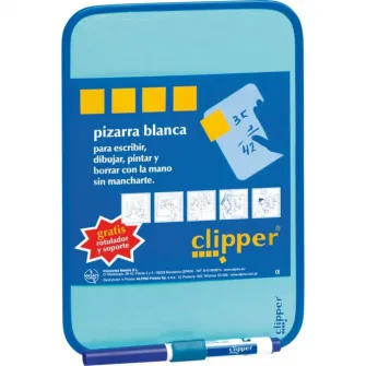 Tablita pentru scris 55 x 44 cm + marker, CLIPPER - alba
